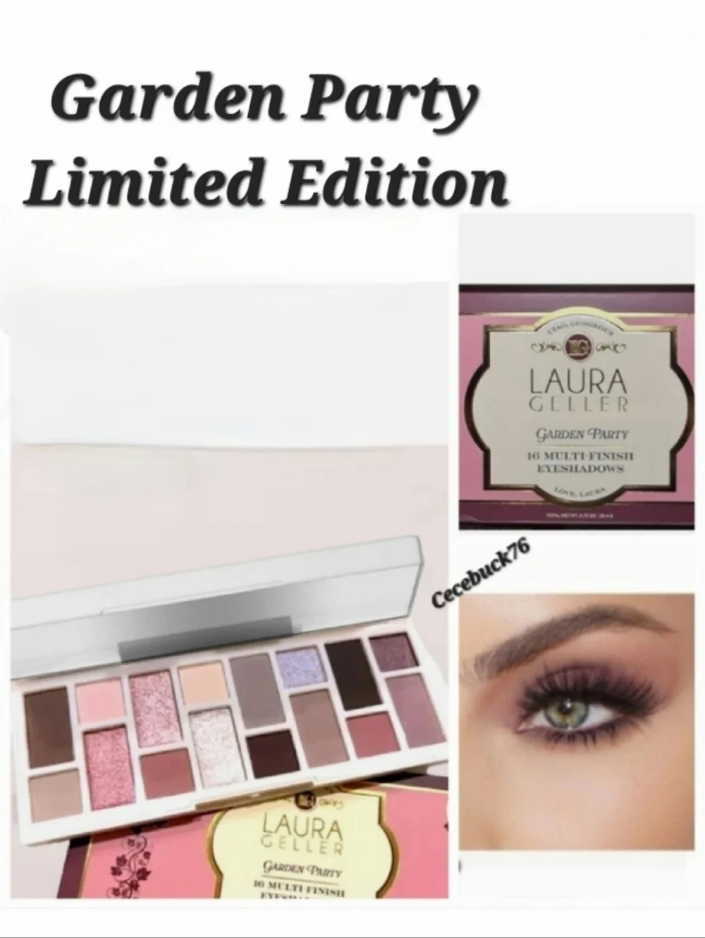 🌺Laura Geller Garden Party Eyeshadow Palette Limited Edition